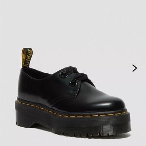 Dr. Martens Holly Black Platform Oxfords $100 OBO